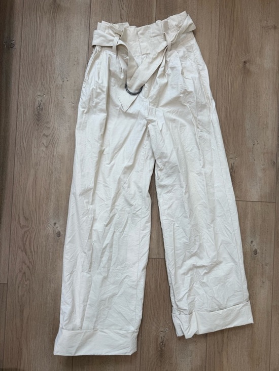 Banana Republic Pants - Banana Republic Cream High-Waist Paperbag Pants